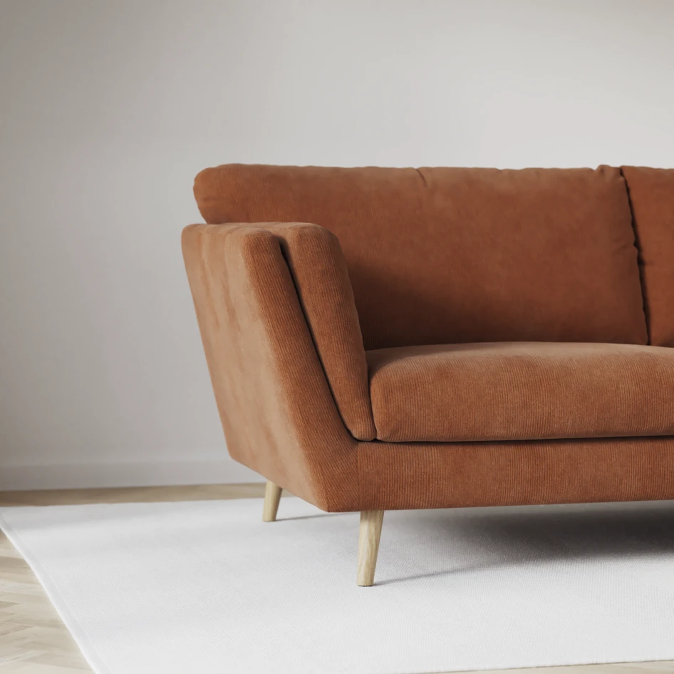 Madison Lux - Hörnsoffa 2+3-sits, hörn 2 - Orange