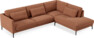 Willow - 3-sits soffa med divan höger, fast klädsel - Röd