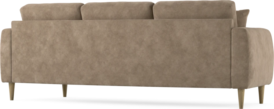 Eden - 3-sits soffa svängd - Beige