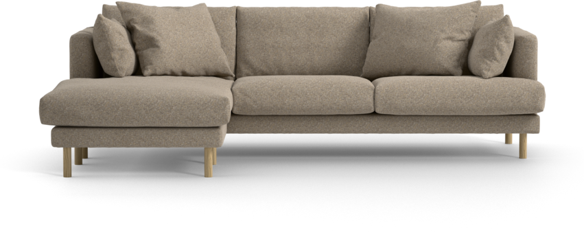 Harper - 4-sits med schäslong vänster - Beige