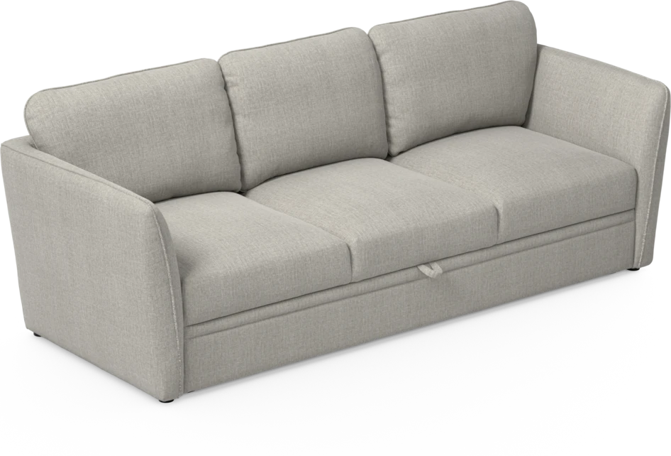 Öland - Bäddsoffa 3-sits, längsbäddad - Grå