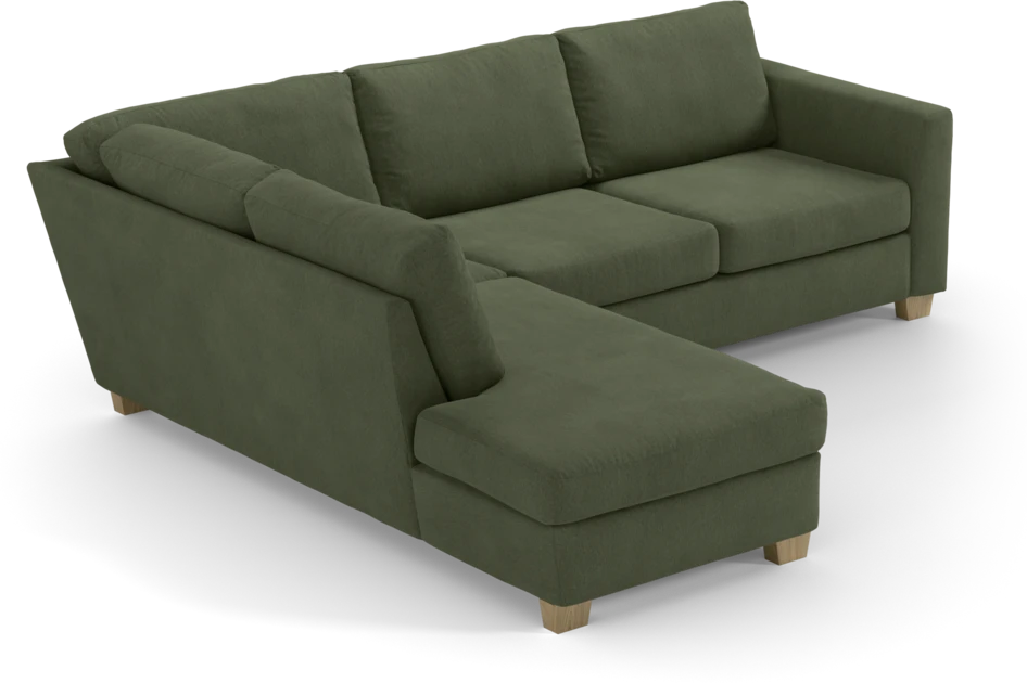 Friday - 2,5-sits soffa med divan vänster - Grön
