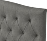 Delux Välvd - Sänggavel, 90-210 cm - Grå