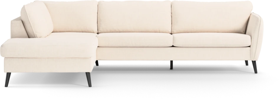 County - 2,5-sits soffa med divan vänster - Vit