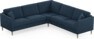 Eden - Hörnsoffa, 2,5+2,5-sits - Blå