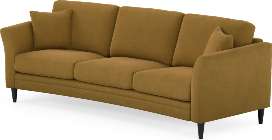 Eden - 3-sits soffa svängd - Gul
