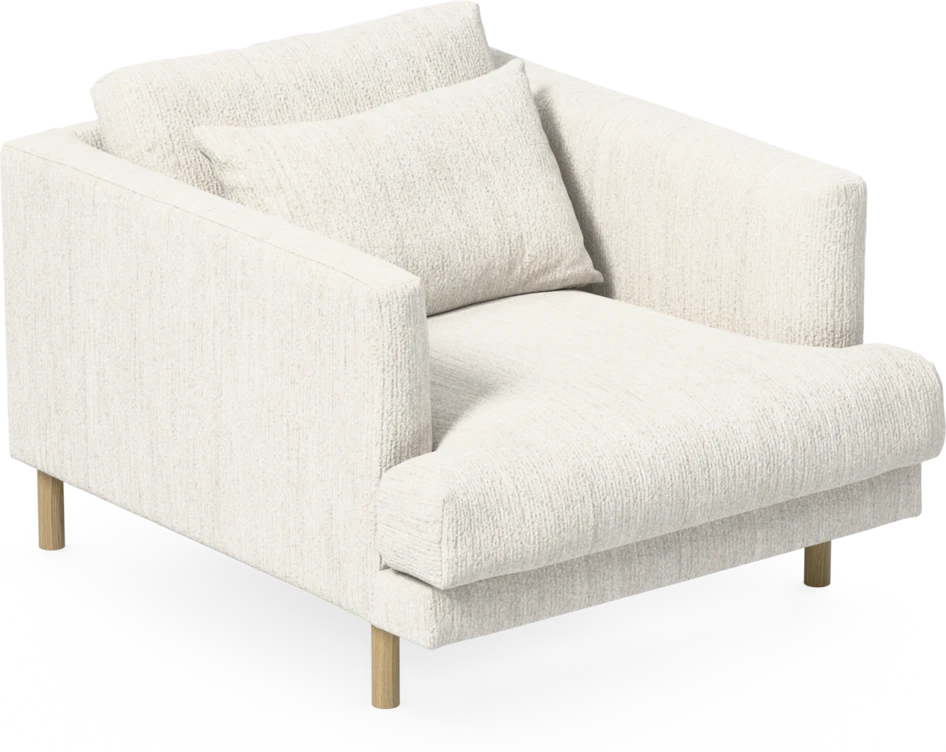 Harper - Fåtölj, 75 cm - Vit