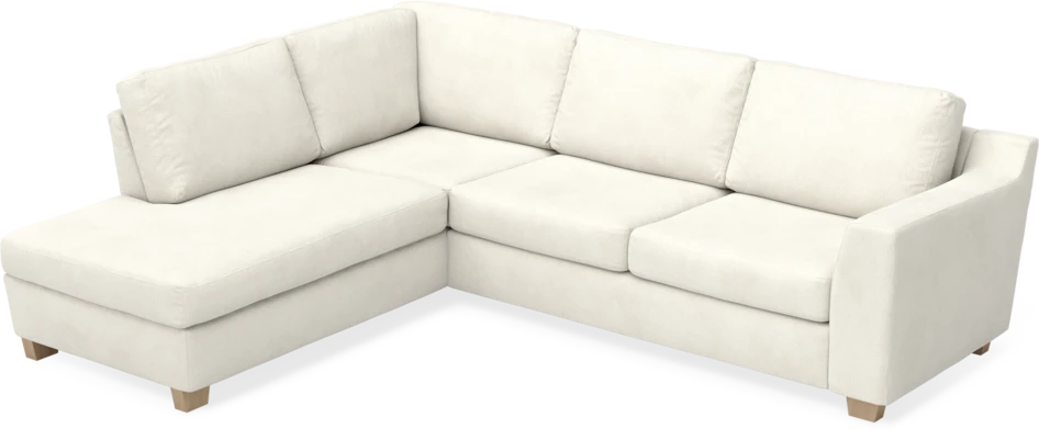 Friday - 2,5-sits soffa med divan vänster - Vit