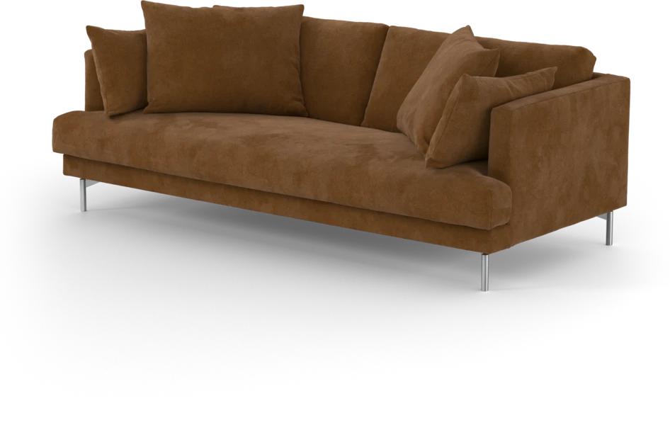 Harper - 3-sits soffa, hel dyna - Orange