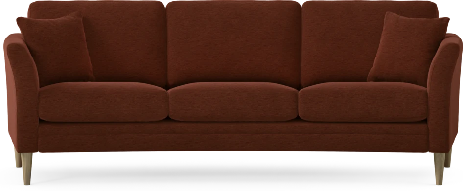 Eden - 3-sits soffa svängd - Orange