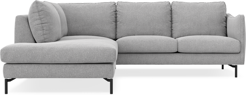 Madison - 2-sits soffa med divan vänster - Grå