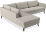 County - 2,5-sits soffa med divan vänster - Beige