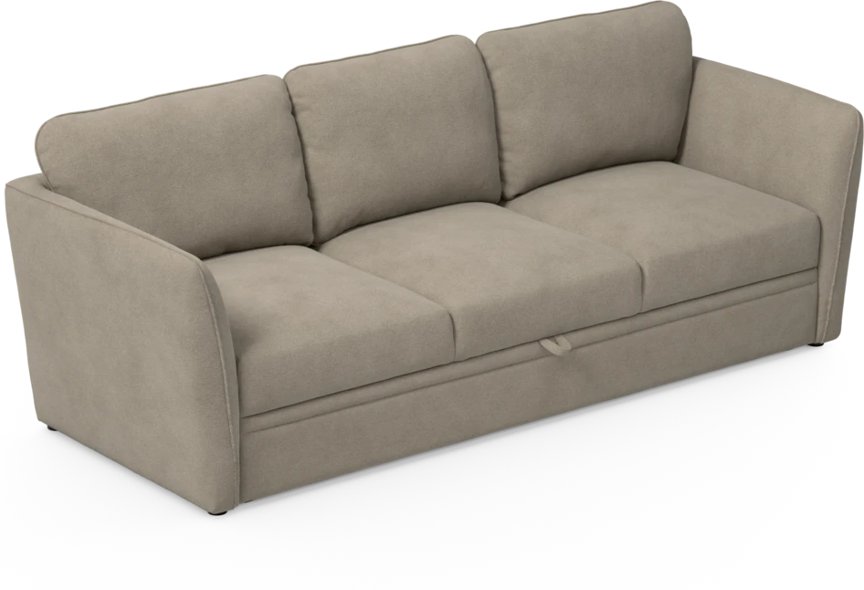 Öland - Bäddsoffa 3-sits, längsbäddad - Beige