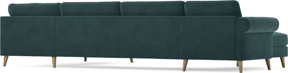 Bridge - 3-sits soffa med schäslong vänster och divan höger - Blå