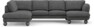 Madison Lux - 2-sits soffa med divan vänster och schäslong höger - Vit