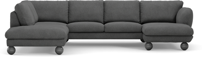 Madison Lux - 2-sits soffa med divan vänster och schäslong höger - Vit