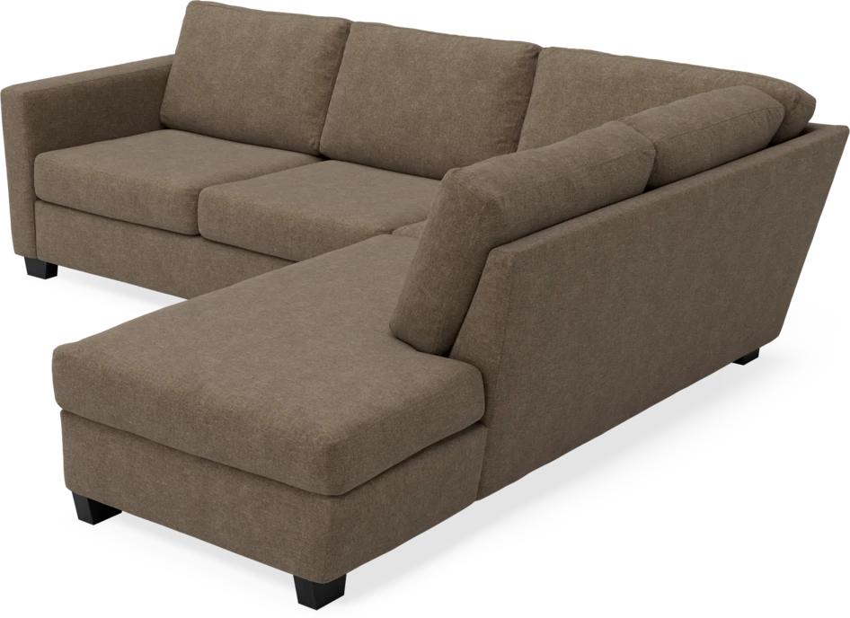 Friday - 2,5-sits soffa med divan höger - Brun