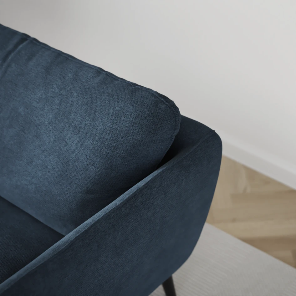 Madison - 2-sits soffa med divan vänster och schäslong höger - Blå