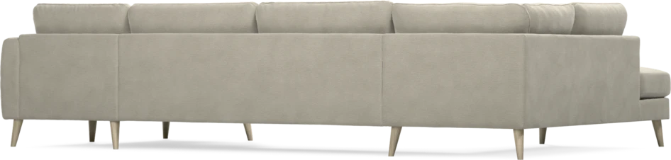 Bridge - 3-sits soffa med divan vänster och schäslong höger - Brun