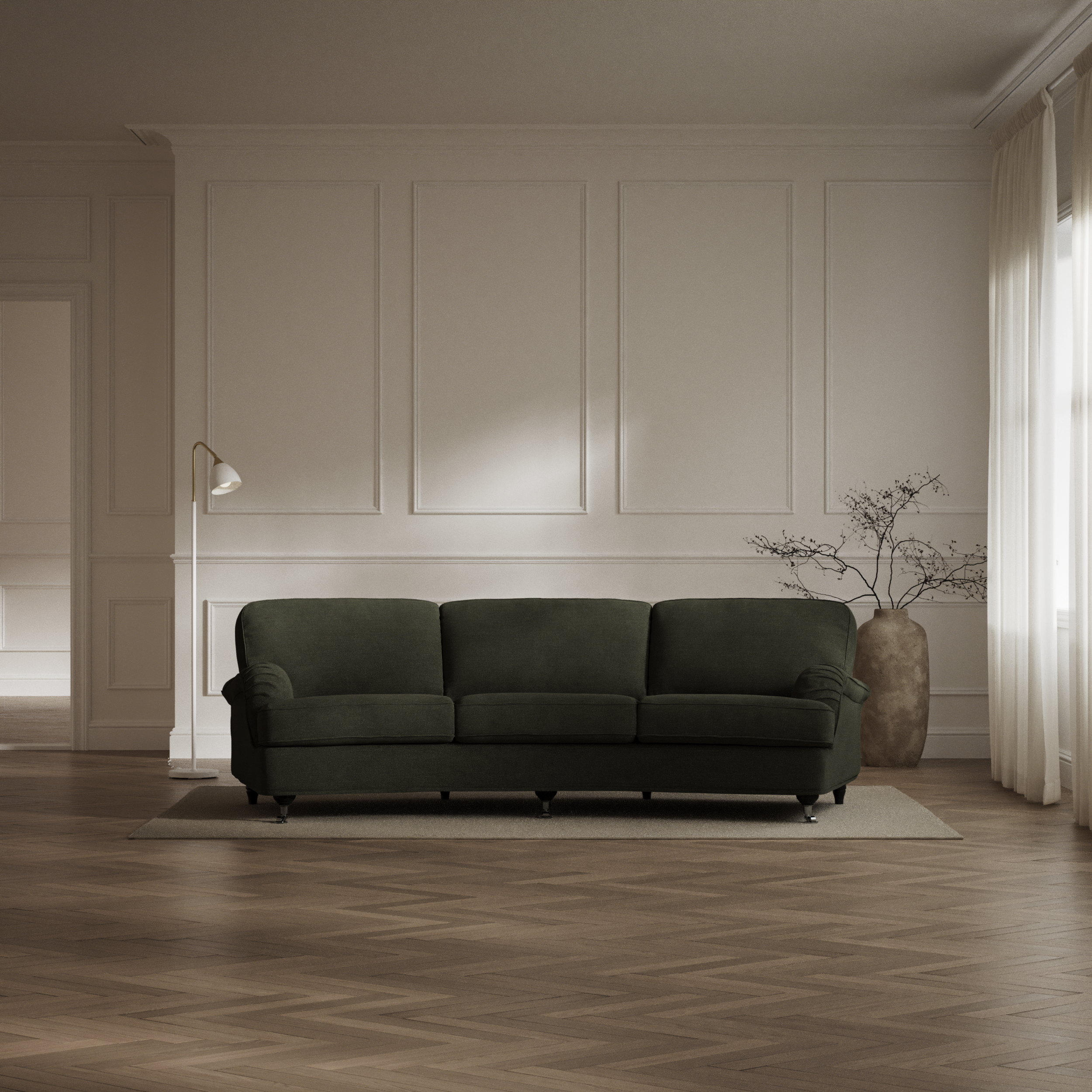 Oxford - 3-sits soffa svängd - inspiration