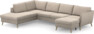 County - 3-sits soffa med divan vänster och schäslong höger - Beige