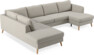 County - 3-sits soffa med divan vänster och schäslong höger - Beige