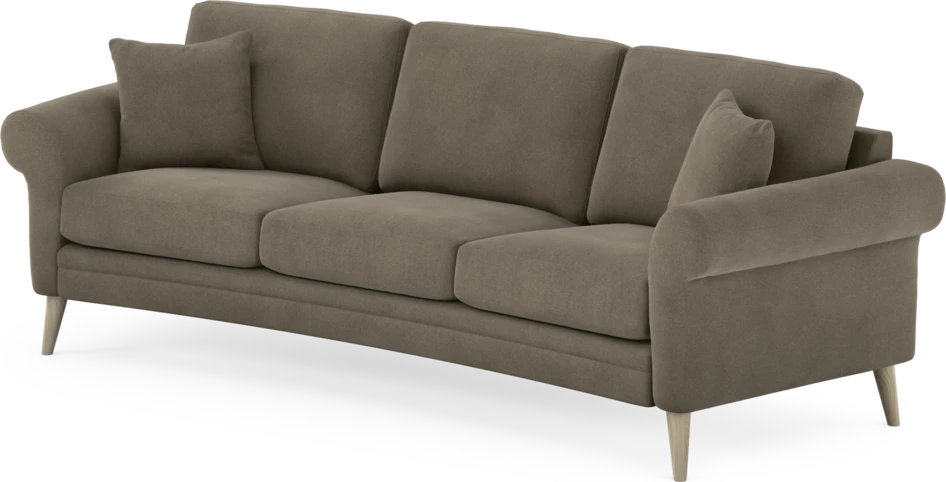 Eden - 3-sits soffa svängd - Beige