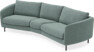 Madison - 3-sits soffa svängd, 90 cm - Turkos