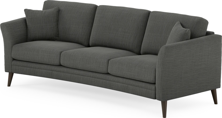 Eden - 3-sits soffa svängd - Grå