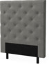 Delux Pikerad - Sänggavel, 90-210 cm - Grå
