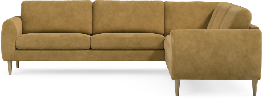 Bridge - Hörnsoffa, 3+3-sits - Gul