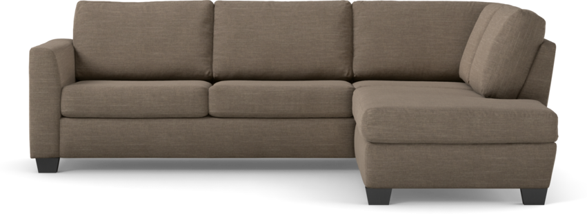 Friday - 2,5-sits soffa med divan höger - Brun
