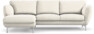 Madison Lux - 2-sits soffa med schäslong vänster - Vit