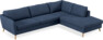 County - 2,5-sits soffa med divan höger - Blå