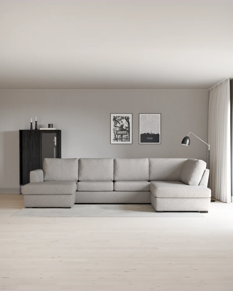 Friday - 3-sits soffa med schäslong vänster och divan höger - inspiration