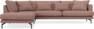 Harper - 3-sits soffa med divan vänster - Rosa