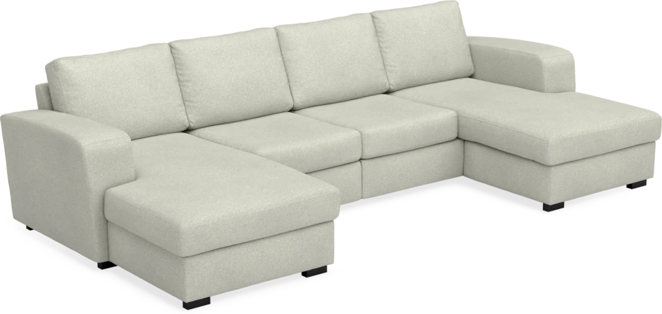 Friday - 2-sits soffa med två schäslonger - Beige