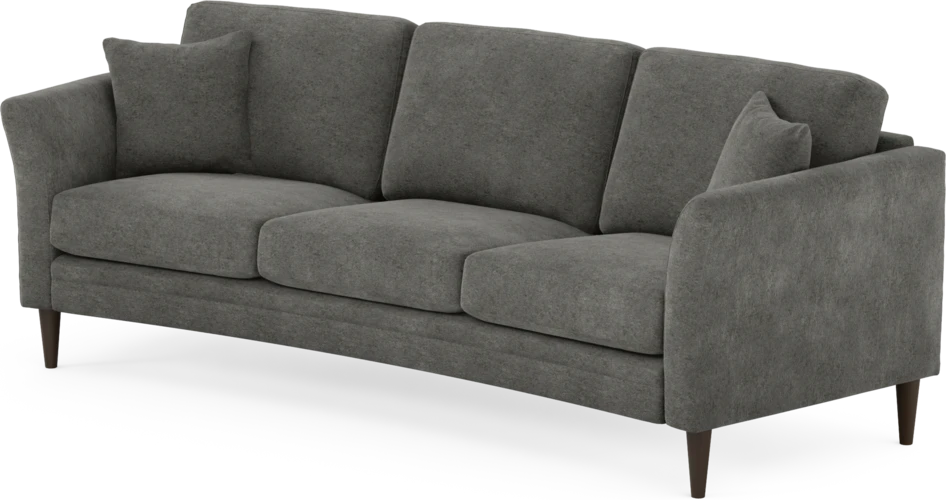 Eden - 3-sits soffa svängd - Grå