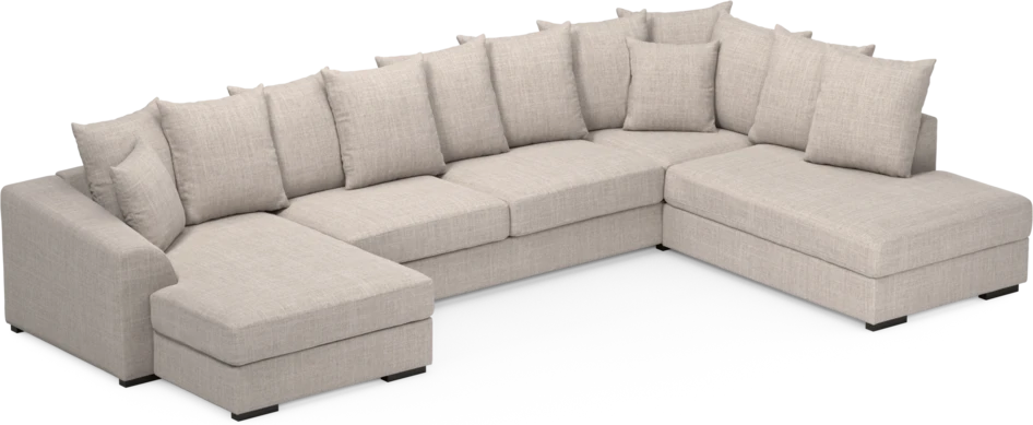 Town - 3-sits soffa med divan höger och schäslong vänster - Beige