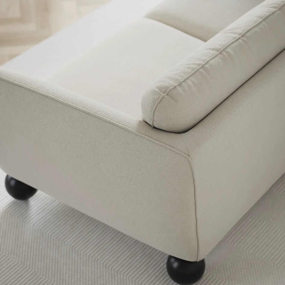 Madison Lux - Hörnsoffa 2+3-sits, hörn 2 - Vit