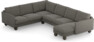 Madison Lux - Hörnsoffa med schäslong höger - Grå