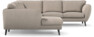 Madison Lux - Hörnsoffa med schäslong vänster - Beige