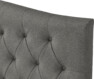Delux Välvd - Sänggavel, 90-210 cm - Grå