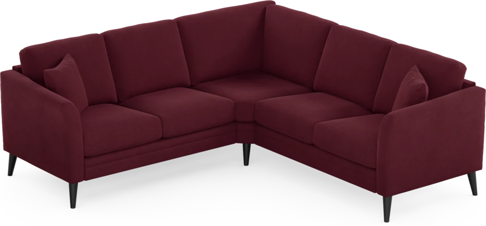 Eden - Hörnsoffa, 2+2-sits - Röd