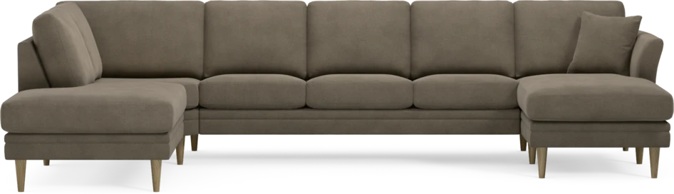 Eden - 3-sits soffa med divan vänster och schäslong höger - Beige