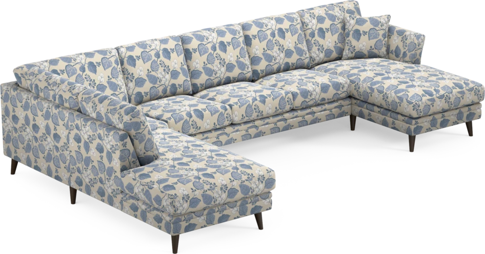 Eden - 3-sits soffa med divan vänster och schäslong höger - Flerfärgad