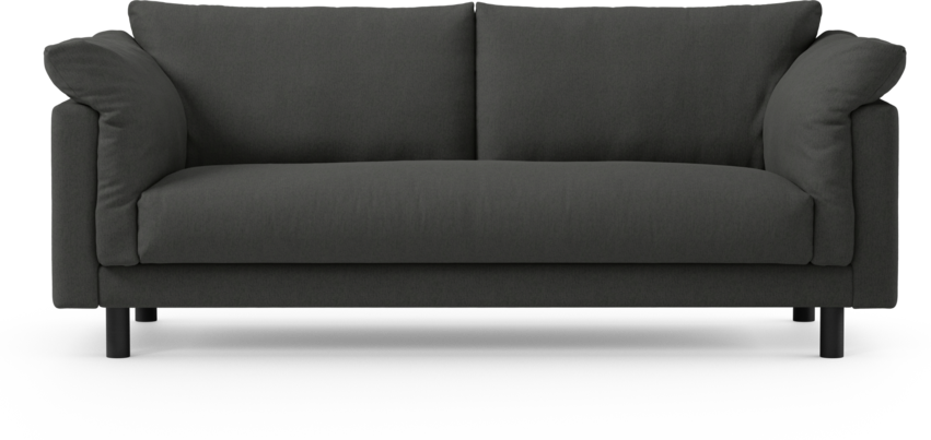 Cherrie - 2,5-sits soffa, hel dyna, fast klädsel - Grå