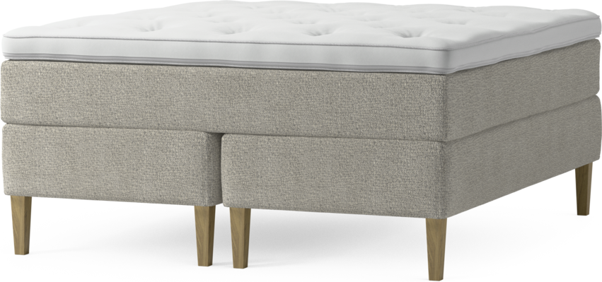 Delux Dream - Kontinentalsäng, dubbelsäng med bäddmadrass och sängben