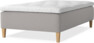 Delux Dream - Ramsäng, enkelsäng med bäddmadrass - Grå