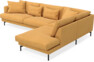 Harper - 3-sits soffa med divan höger - Gul
